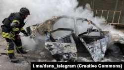 Ukraine -- Russian strike on a car in Kherson, 9 July 2026