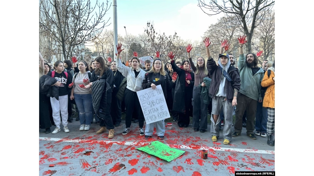 Протест по сообраќајна несреќа на булеварот „партизански одреди“ во Скопје, 31.01.2025 година во која беше прегазена 22-годишната Фросина Кулакова.