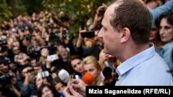 დაკავებამდე "გირჩის" ლიდერმა შეკრებილებს მიმართა