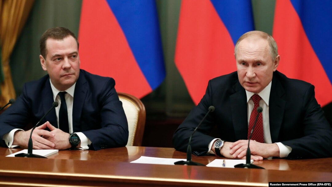 Дмитрий Медведев и Владимир Путин