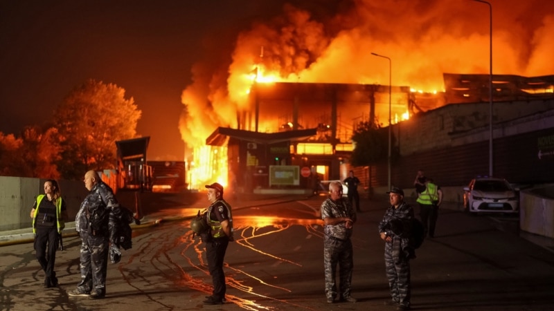 Russian Drone And Missile Barrage On Ukraine Kills 15