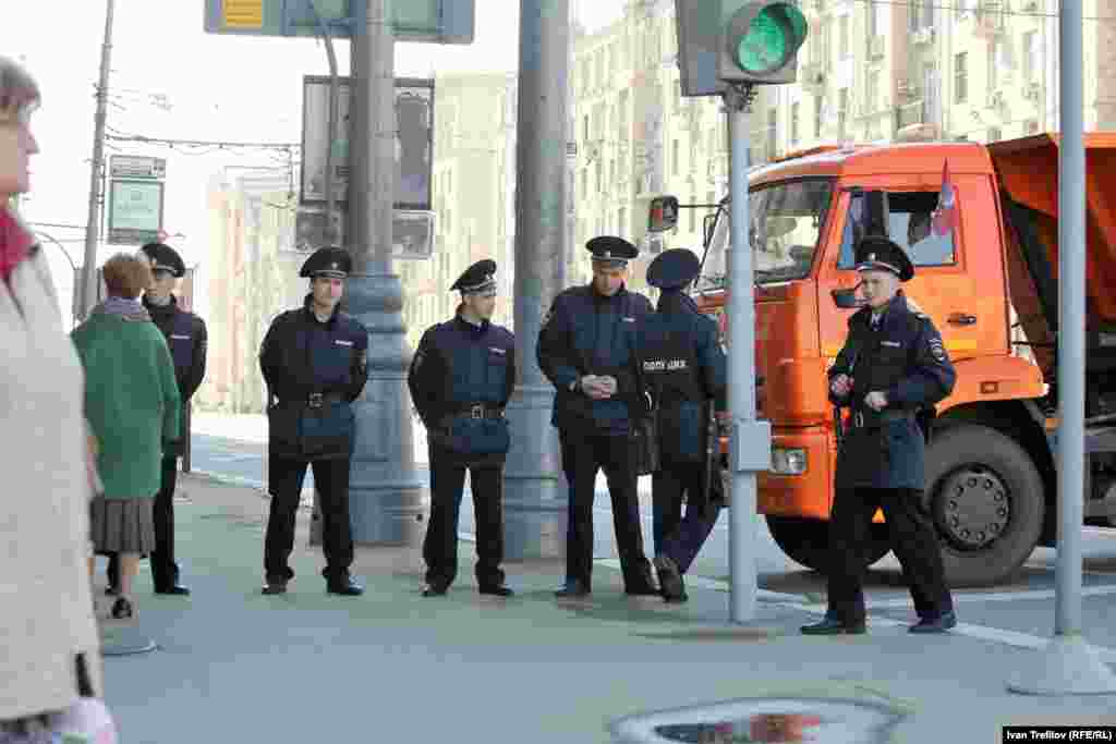 Весь центр Москвы был оцеплен полицией