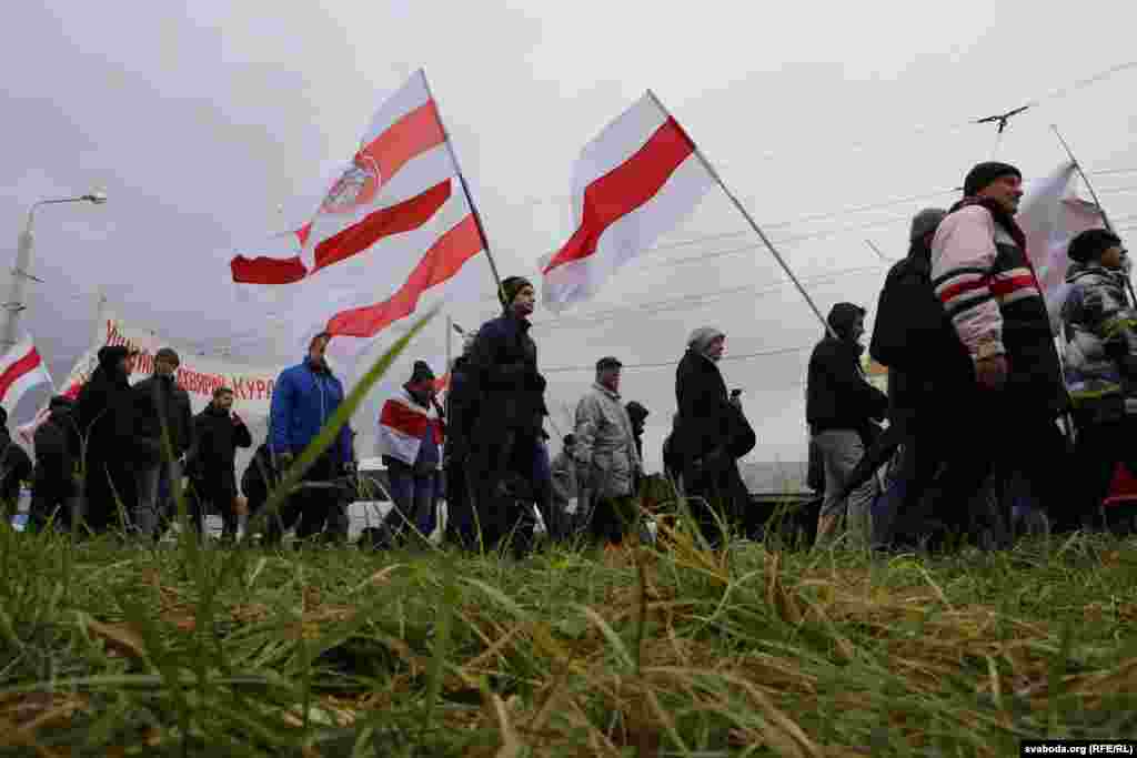 Belarus - The procession to Kurapaty on Dzyady, Minsk, 30Oct2016