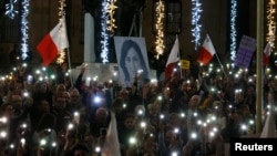 Proteste la Valetta. Oamenii au cerut o anchetă corectă în cazul omorului jurnaliste Daphne Caruana Galizia. 1 decembrie 2019