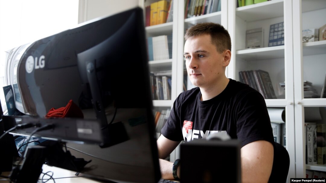 Part news outlet, part activist blog, the Telegram channel Nexta is run by Stsyapan Putsila, a 22-year-old former film student working out of an office building in Warsaw. 
