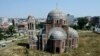 Izgradnju Hrama (na fotografiji) je 1992. započeo tadašnji episkop, kasnije i srpski patrijarh Pavle, ali su kosovski Albanci na taj objekat gledali kao na političku provokaciju (juli 2016.)