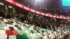 Belarus - Empty fan sector at Dinamo stadium in Minsk, 12Oct2018