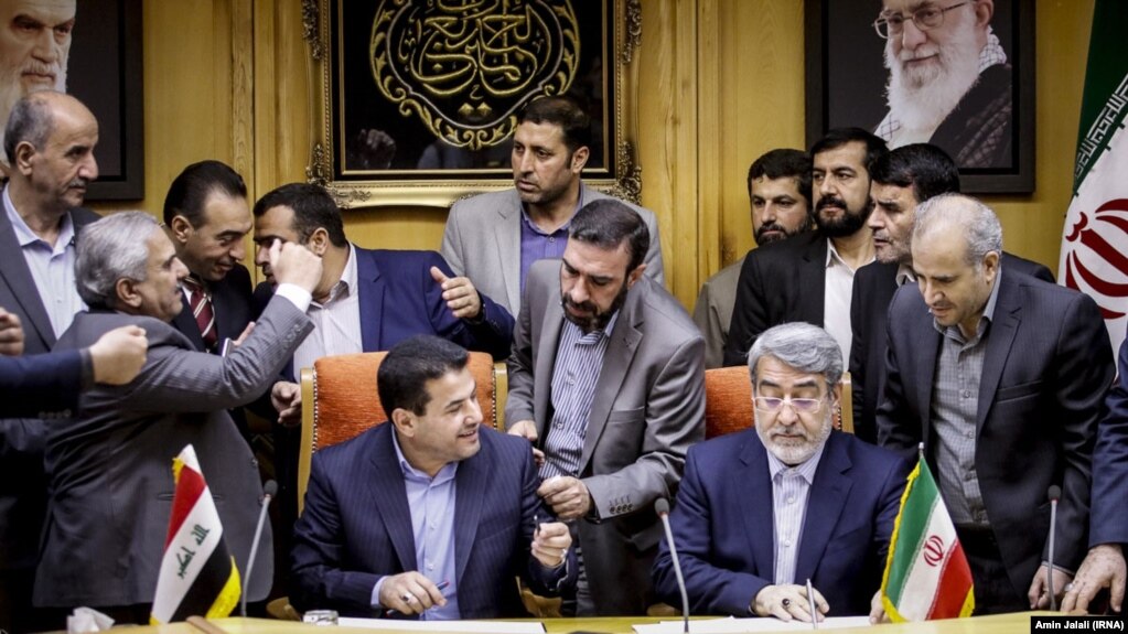 وزیر کشور عراق در مراسم امضای تفاهم‌نامه اربعین در تهران