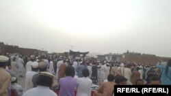 The protesters in Mir Ali, North Waziristan, are calling on Pakistan’s powerful military to ensure their security.