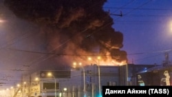 Пожар в торговом центре «Зимняя вишня» в российском городе Кемерово.