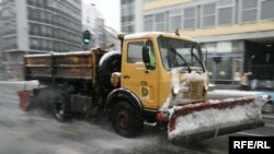 Čišćenje snega u Beogradu, foto: Vesna Anđić