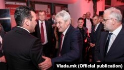 Архивска фотографија - Зоран Заев, Али Ахмети и Талат Џафери