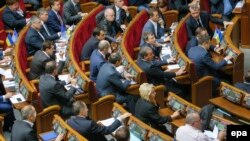 Процес голосування за антикорупційні законопроекти під засідання Верховної Ради, Київ, 7 жовтня 2014 року