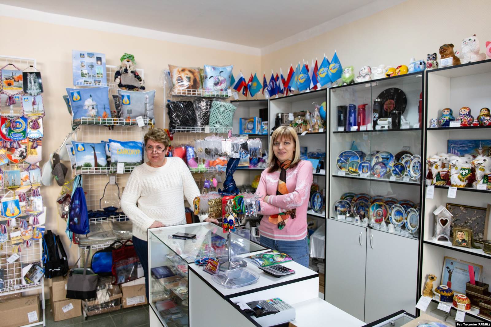 Байқоңырдағы кәдесый сататын дүкен. 15 наурыз 2019 жыл.