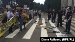 La protestul de la Chișinău