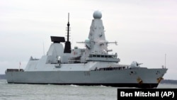 Russia claims it fired warning shots and dropped bombs in the path of the British destroyer the HMS Defender in the Black Sea. London denies that any shots were fired. (file photo)