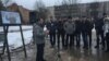 Лев Шлосберг на акции памяти Бориса Немцова в Пскове 