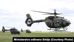 Tokom vojne vežbe koriste se helikopteri H-145M, koji se nalaze u naoružanju vojski Srbije i Mađarske, 13. maj 2026.