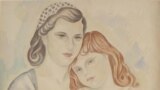 Маревна (Воробьева-Стебельская), "Мать и дитя", 1940, деталь