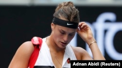 Belarusian tennis player Aryna Sabalenka (file photo)