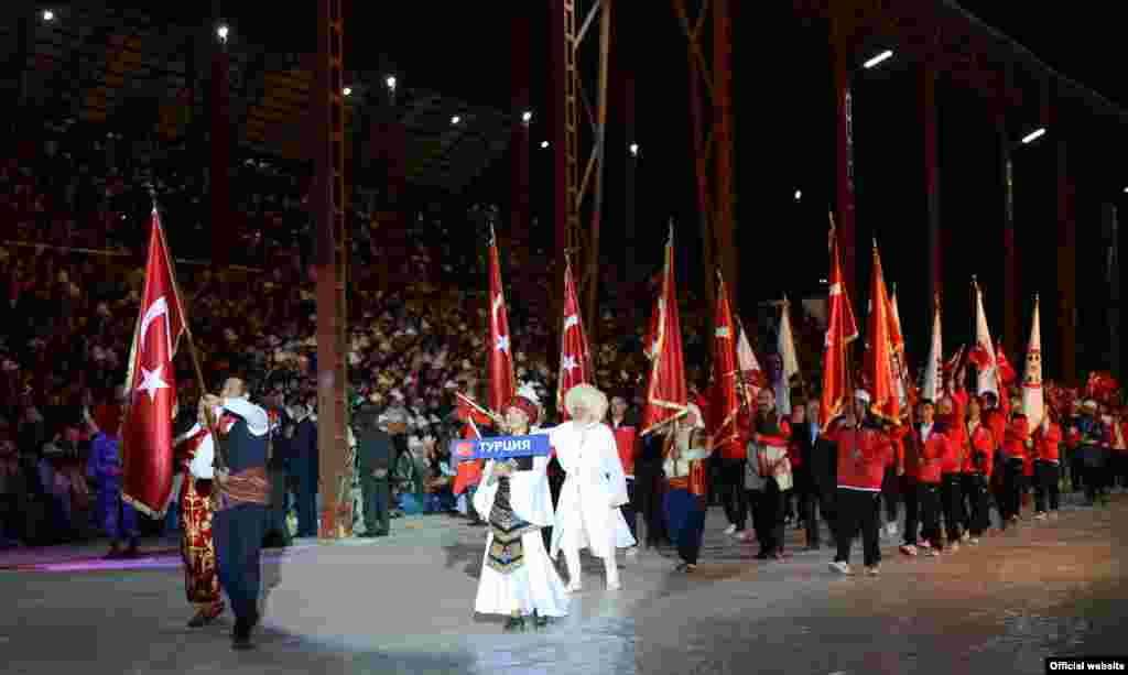 Kyrgyzstan,World Nomad Games. Cholpon-Ata. September 9, 2014.