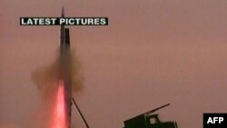 Iran's official English-language Press TV shows the launching of the Kavoshgar-3.