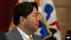 იაპონიის საგარეო საქმეთა მინისტრი იოშიმასა ჰაიაში. სანტიაგო, 4 მაისი, 2023. 