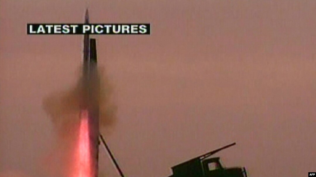 Iran's official English-language Press TV shows the launching of the Kavoshgar-3.