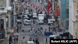 Стамбулдағы жарылыс болған жер. 19 наурыз 2016 жыл. 