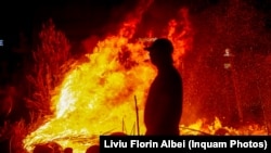 Incendiu provocat în Piața Victoriei în urma incidentelor din 10 august 2018