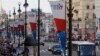 Banners for the G20 Summit hang on Nevsky Avenue in central St. Petersburg in anticipation of next month's gathering.