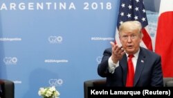 U.S. President Donald Trump at the G20 summit in Buenos Aires