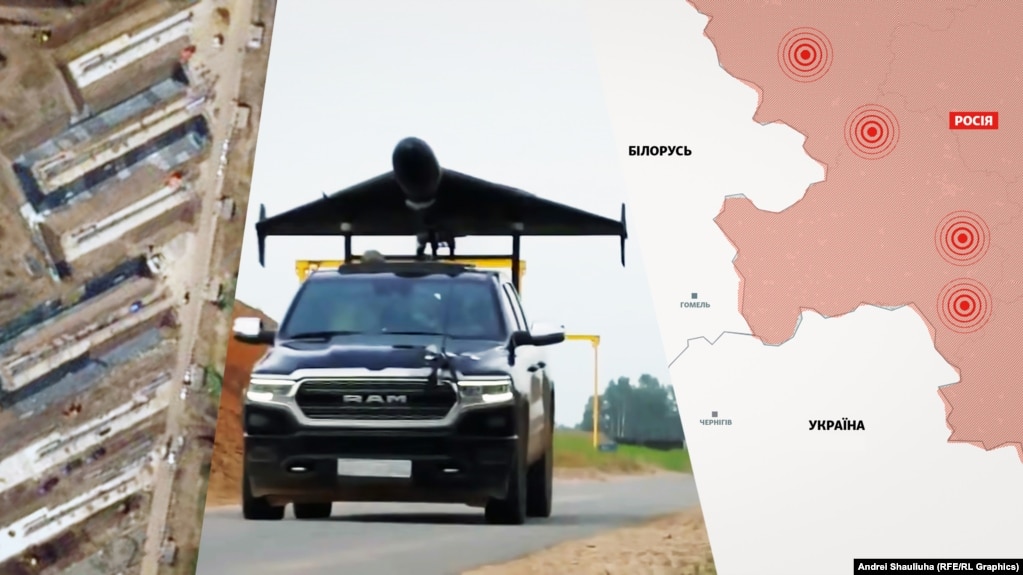 Поблизу білоруського кордону Росія створила щонайменше п’ять нових об’єктів для запуску ударних безпілотників по Україні 