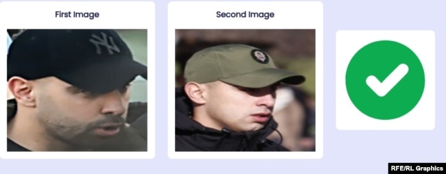Xhandari Millutinoviq i identifikuar me ndihmën e mjeteve të burimeve të hapura. Në fotografinë majtas, ai shihet në shoqërinë e Zvonko Vesellinoviqit, ndërsa në fotografinë djathtas me uniformën e Xhandarmërisë.