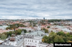 Від на Ніжні замак з гары Гедзіміна, дзе знайшлі парэшткі паўстанцаў