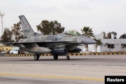 Истребитель-бомбардировщик F-16 ВВС ОАЭ в Йемене. Ноябрь 2018 года