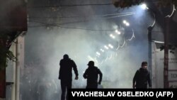 Протесты в Бишкеке. 5 октября 2020 года.