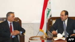 Christian lawmaker Yunadim Kanna meets with Prime Minister Nuri al-Maliki