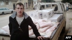 Abdul-Rahman (Peter) Kassig is seen while doing aid work in Syria in this undated photo.