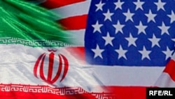 Iran & US flags