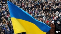 Вторая годовщина Майдана во Львове