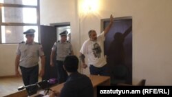 Арарат Хандоян в суде общей юрисдикции Ширакской области, Гюмри, 2 июля 2018 г․