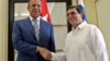 Глава МИД РФ Сергей Лавров во время встречи с министром иностранных дел Кубы Бруно Родригесом в Гаване