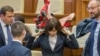 Майя Санду в парламенте Молдовы, 12 ноября 2019 года