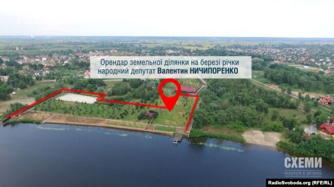 Ділянки, які орендує депутат Валентин Ничипоренко