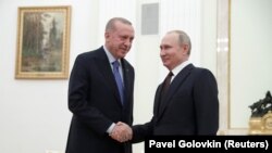 Президент России Владимир Путин и президент Турции Реджеп Эрдоган