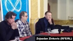 S lijeva na desno: Edin Pobrić, Almir Bašović i Muhamed Dželilović