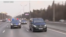 Patriarch Kirill drives on Moscow's ring road with a police escort on April 3.