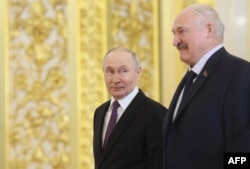 Президент Росії Володимир Путін і фактичний очільник Білорусі Олександр Лукашенко в Москві, Росія, 26 лютого 2026 року