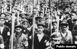 1920 жылы Польша мен Советтік Ресей арасындағы соғыста поляк әскерінің қатарында жүрген еріктілер.